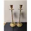 Image 1 : (2) Brass Candle Sticks Made in Inida