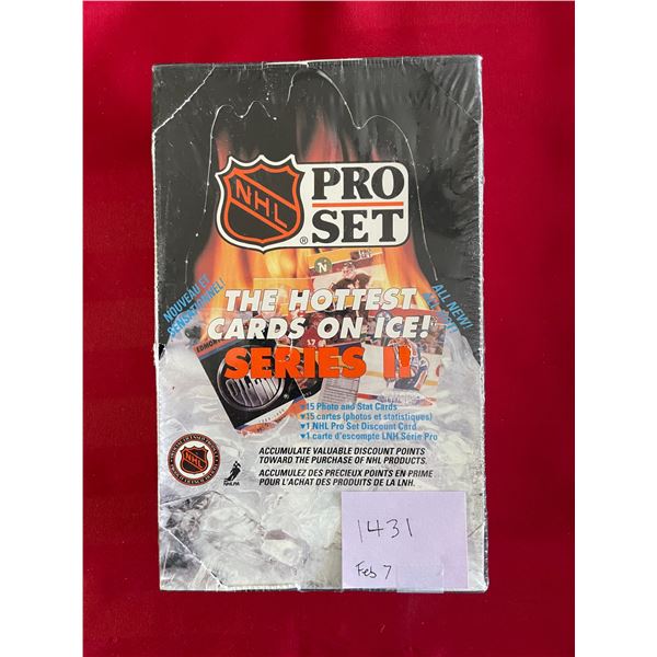 1991-92 Pro Set NHL Series II Sealed Box. (36) pks.