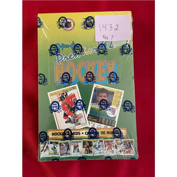 1992 O-Pee-Chee NHL Hockey Cards Premier Edition Sealed Box. (36) pks.