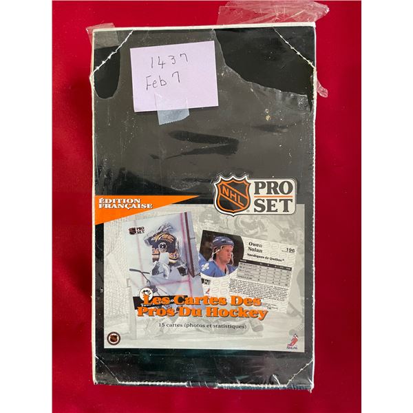 1991-92 Pro-Set NHL Series I Sealed Box **FRENCH** Edition. (36) pks