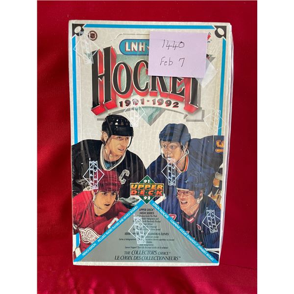 1991-92 Upper Deck NHL **French Edition** Sealed Box High Series. (36) pks
