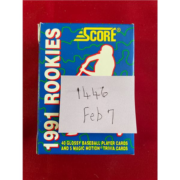 1991 Score Baseball Cards “Rookies” Unopened (40) cards