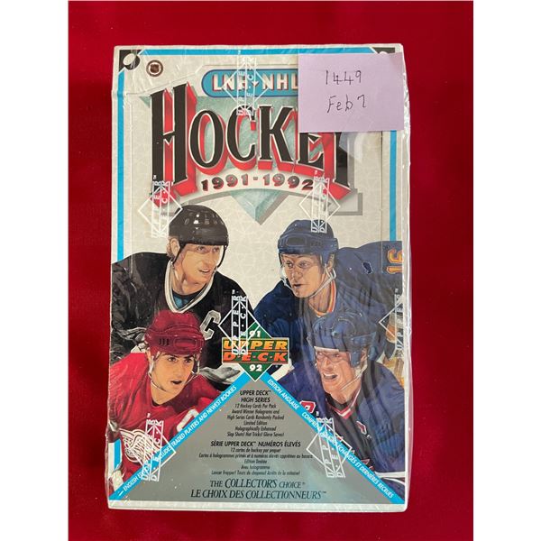 1991-92 Upper Deck NHL Cards Sealed Box Hight Series.  English Edition.
