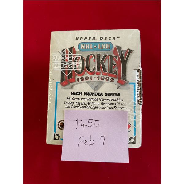 1991-92 Upper Deck NHL Cards Sealed Box High Series. (200) cards