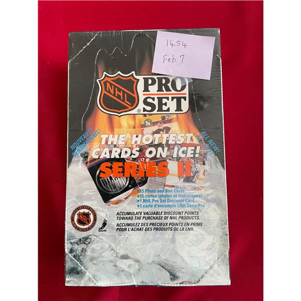 1991-92 Pro Set NHL Series II Sealed Box. (36) pks.