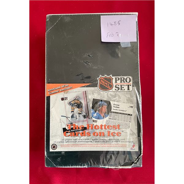 1991-92 Pro-Set NHL Series I Sealed Box, English Edition. (36) pks