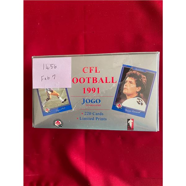 1991 JOGO CFL Cards Sealed Box.  (220) cards