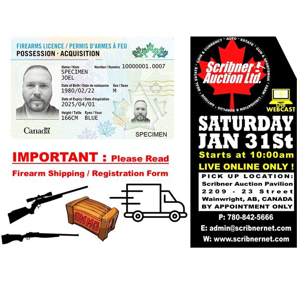 Firearms & Ammunition Bidders Requirement Terms/Conditions