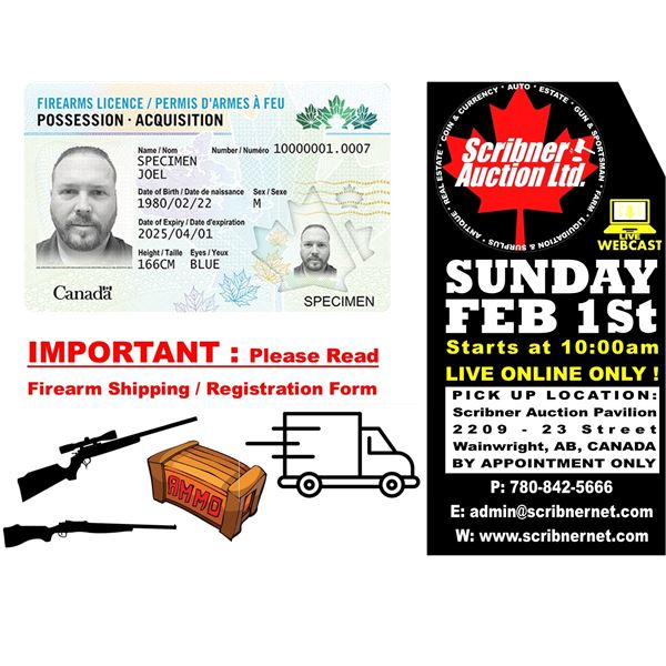 Firearms & Ammunition Bidders Requirement Terms/Conditions