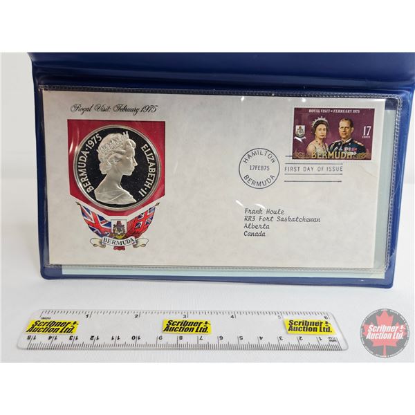 The Franklin Mint : 1975 Twenty Five Dollar Sterling Silver Coin of Bermuda : To Commemorate the Roy