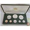 Image 2 : The Franklin Mint ~ Trinidad and Tobago : 1977 Eight-Coin Proof Set (COA) (Estate Lot)