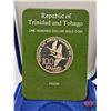 Image 1 : The Franklin Mint ~ Trinidad and Tobago : 1976 One Hundred Dollar Gold Proof Coin (.500 Fine Gold : 