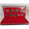 Image 6 : The Franklin Mint ~ Republic of Malta : 1976 Nine-Coin Proof Set (COA) (Estate Lot)