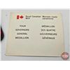 Image 4 : RCM Canada 1977 : FOUR GOVERNORS GENERAL MEDALLION (.925 Silver) (Estate Lot)