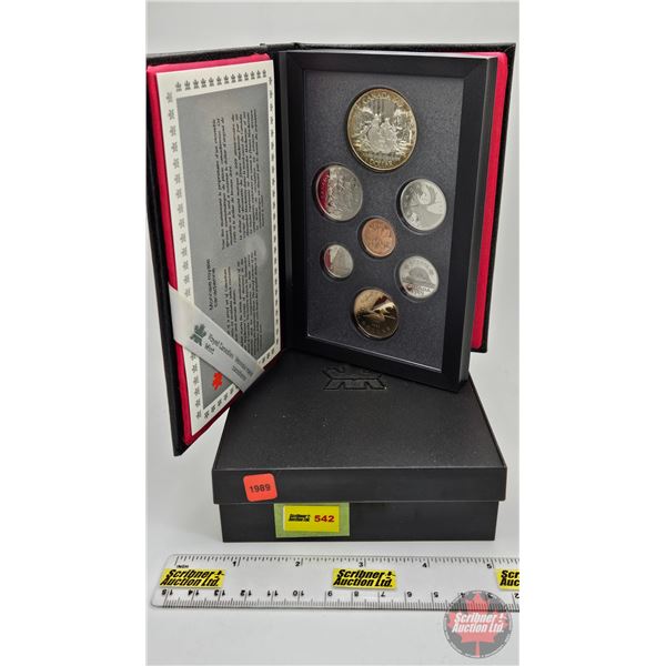 RCM Canada 1989 Double Dollar Proof Set : Fleuve Mackenzie River (Estate Lot)