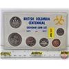 Image 1 : British Columbia Centennial Souvenir Coin Set 1871-1971 (Estate Lot)