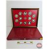 Image 1 : The Franklin Mint: The Provinces of Canada : 12 Sterling Silver Medals : First Edition Proof Set in 