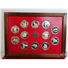 Image 2 : The Franklin Mint: The Provinces of Canada : 12 Sterling Silver Medals : First Edition Proof Set in 