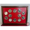 Image 5 : The Franklin Mint: The Provinces of Canada : 12 Sterling Silver Medals : First Edition Proof Set in 