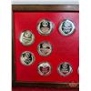 Image 6 : The Franklin Mint: The Provinces of Canada : 12 Sterling Silver Medals : First Edition Proof Set in 
