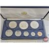 Image 2 : The Franklin Mint ~ Jamaica : 1974 Eight-Coin Proof Set (COA) (Estate Lot)