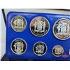 Image 7 : The Franklin Mint ~ Jamaica : 1976 Nine-Coin Proof Set (COA) (Estate Lot)