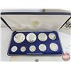 Image 2 : The Franklin Mint ~ Jamaica : 1977 Nine-Coin Proof Set (COA) (Estate Lot)