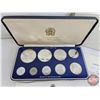 Image 2 : The Franklin Mint ~ Jamaica : 1979 Nine-Coin Proof Set (COA) (Estate Lot)