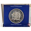 Image 2 : The Franklin Mint : Jamaica : 1977  Ten Dollar Sterling Silver Proof Coin (COA) (Estate Lot)