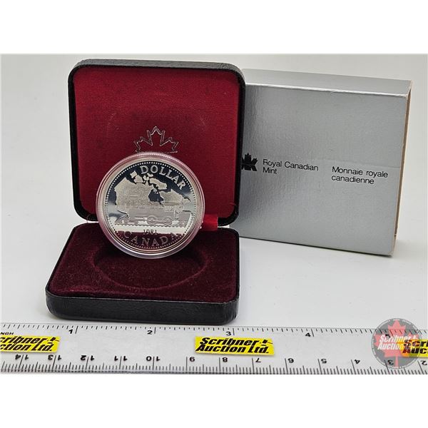 RCM Canada 1981 Train Proof Dollar : Black Case (Estate Lot)