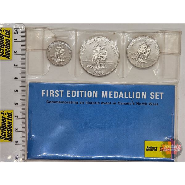 First Edition Medallion Set Commemorating an Historic Even in Canada's North West (Estate Lot)