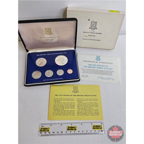 The Franklin Mint ~ British Virgin Islands : 1976 Six-Coin Proof Set (COA) (Estate Lot)