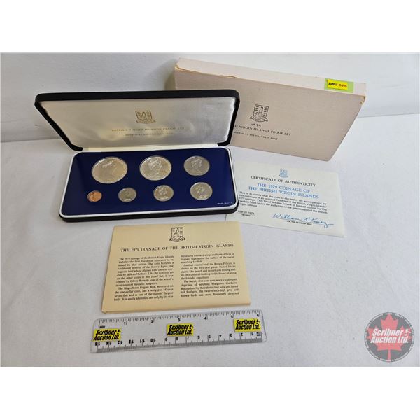 The Franklin Mint ~ British Virgin Islands : 1979 Seven-Coin Proof Set (COA) (Estate Lot)