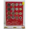 Image 1 : Aman Indian Old Coins "Old is Gold" : Complete 16-Coin Set (Estate Lot)