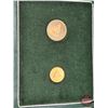 Image 2 : REPUBLICA DE NICARAGUA AMERICA CENTRAL 1975 : Gold 2-Coin Proof Set 1975 : Original Presentation Cas
