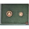 Image 5 : REPUBLICA DE NICARAGUA AMERICA CENTRAL 1975 : Gold 2-Coin Proof Set 1975 : Original Presentation Cas