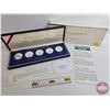 Image 1 : The Franklin Mint 1978 : The Coronation Jubilee Crown Coins : Proof Five-Coin Set (Solid Sterling Si