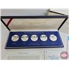 Image 2 : The Franklin Mint 1978 : The Coronation Jubilee Crown Coins : Proof Five-Coin Set (Solid Sterling Si