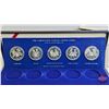 Image 3 : The Franklin Mint 1978 : The Coronation Jubilee Crown Coins : Proof Five-Coin Set (Solid Sterling Si