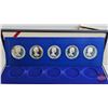 Image 4 : The Franklin Mint 1978 : The Coronation Jubilee Crown Coins : Proof Five-Coin Set (Solid Sterling Si