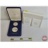 Image 1 : The Franklin Mint : MATCHED SET : 1979 Republic of Panama: ~ 10 Balboa Coin ~ 5 Balboa Coin  (Blue V