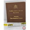 Image 7 : RCM Turks and Caicos Islands : Victoria One Hundred Crown : Elizabeth II : Four Cameos of Queen Vict