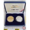 Image 2 : NORTHWEST TERRITORIAL MINT : 2009 Official Peral Harbor Commemorative Two-Medallion Set ~ USS Arizon