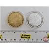 Image 3 : NORTHWEST TERRITORIAL MINT : 2009 Official Peral Harbor Commemorative Two-Medallion Set ~ USS Arizon