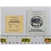 Image 7 : NORTHWEST TERRITORIAL MINT : 2009 Official Peral Harbor Commemorative Two-Medallion Set ~ USS Arizon