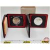 Image 1 : RCM Collector Combo (2):  ~ RCM Canada 1971 Silver Dollar : British Columbia (Black Case) ~ RCM Cana