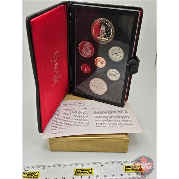 RCM Canada 1977 Double Dollar Proof Set : Throne of the Estate (Estate Lot)