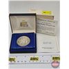 Image 1 : The Franklin Mint : 1975 Barbados : Ten-Dollar Sterling Silver Proof Coin (COA) (Estate Lot)