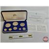 Image 1 : The Franklin Mint : 1975 Barbados : Eight-Coin Proof Set (COA) (Estate Lot) (Note: No Case Sleeve / 