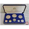 Image 2 : The Franklin Mint : 1975 Barbados : Eight-Coin Proof Set (COA) (Estate Lot) (Note: No Case Sleeve / 